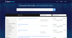 Desktop Screenshot of geneadviser.com