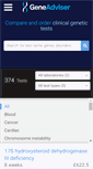 Mobile Screenshot of geneadviser.com